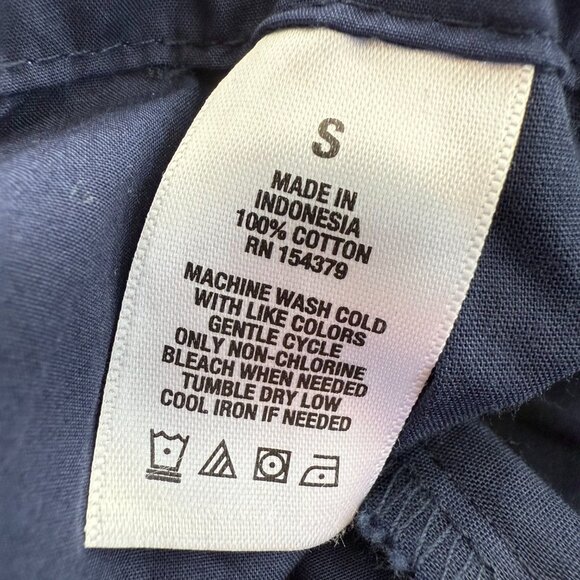 NEW! Aeropostale AERO‎ Parachute Pants Blue Pockets Small $59.95 Baggy Cotton - Picture 4 of 13